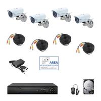 KIT VIDEOSORVEGLIANZA 4 TELECAMERE  HD 500 GB