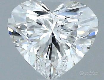 diamante naturale Cuore 0.62ct E - VS2 VG-EX GIA