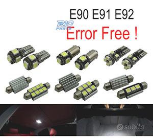 KIT 10 LAMPADE LED INTERNE BMW SERIE 3 E90 E91 E92