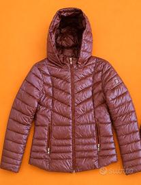 Piumino leggero con cappuccio – colore rosa/malva