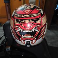 Harley davidso Casco '70 helmets dipinto a mano XL