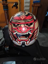 Harley davidso Casco '70 helmets dipinto a mano XL