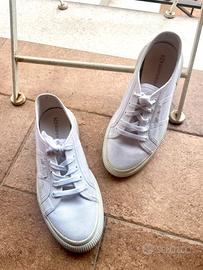 Superga platform bianche
