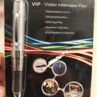 Penna con registratore e videocamera