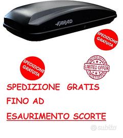 Box auto portabagagli Farad Crub 450 litri nero