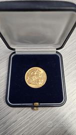 Sterlina d'Oro Inglese Sovereign 1976 originale