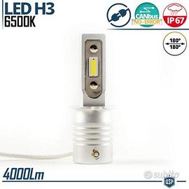Lampada LED H3 Luce Potente 6500K 4000LM Canbus