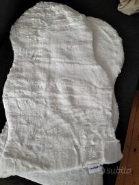 Tappeti pelosi bianco neve