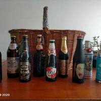 Collezione bottiglie birra