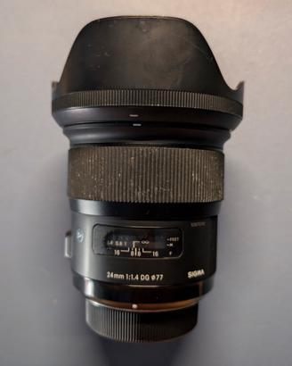 Sigma 24 f\1.4 attacco Nikon