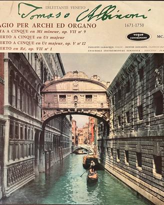 Vinile Tomaso Albinoni Adagio per archi ed organo