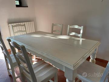 Tavolo legno + 6 sedie