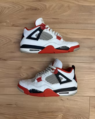 Jordan 4 fire red 45.5