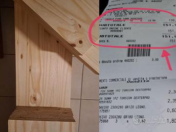 Tavole in Pino 1500 x 300 spessore 18mm