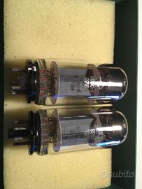 Coppia Valvole 6L6 made in URSS coin base