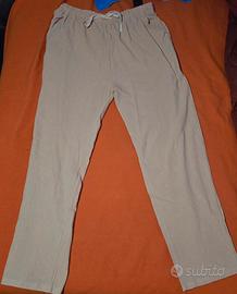 pantalone in lino taglia xl