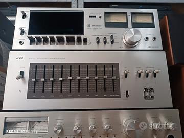 Piastra Cassetta Technics & Equalizzatore JVC