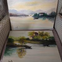 coppia quadri ad acquerello 