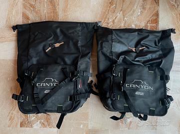 Borse laterali givi canyon 25+ 25 l impermeabili
