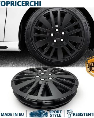 Copricerchi per DACIA 15'' NERE con 15 Razze