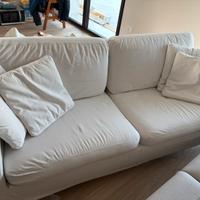 Divano 3 posti in tessuto