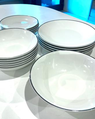 Servizio set piatti Tognana 18 pezzi porcellana