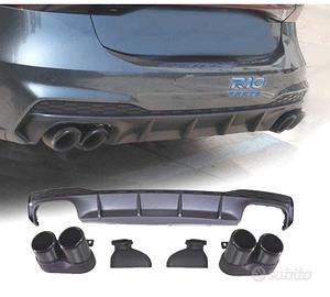 DIFFUSORE AUDI A7 S LINE 19- LOOK RS7 + TERMINALI 