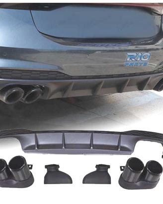 DIFFUSORE AUDI A7 S LINE 19- LOOK RS7 + TERMINALI 