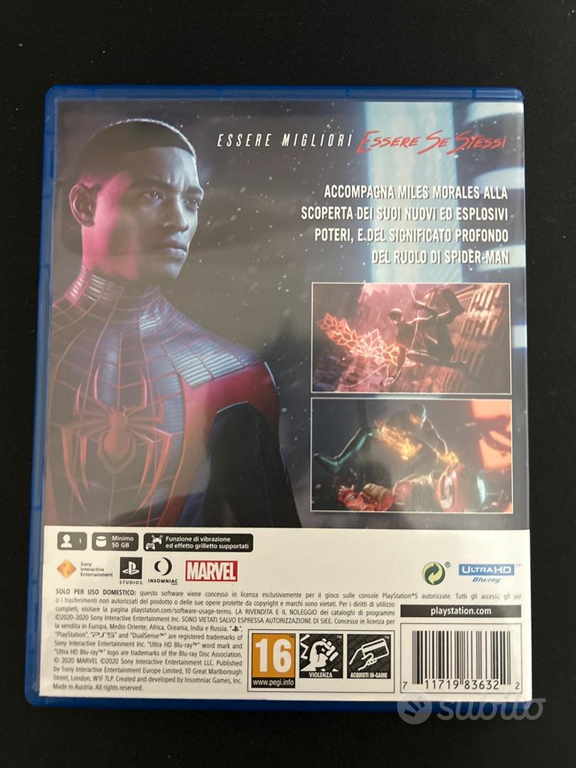 MARVEL SPIDERMAN MILES MORALES PS5 - Console e Videogiochi In vendita a  Palermo