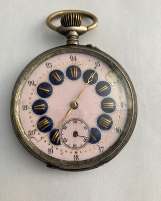 Orologio da tasca Ancre Ligne Droite argento