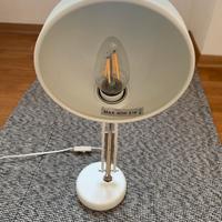 Lampada da scrivania orientabile bianca E14