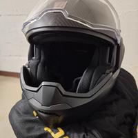 Casco Scorpion Modulare Exo tech evo carbon solid