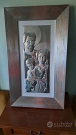 Sacra Famiglia stilizzata moderna Arg. an ag25 g69