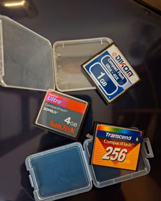 Schede memoria fotocamera