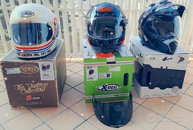 3 caschi moto:premier trophy,x lite x803,ufo aries