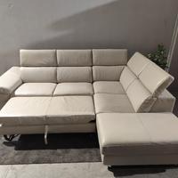 divano letto vera pelle 