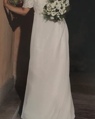 Abito da Sposa taglia 42 stile impero manica corta