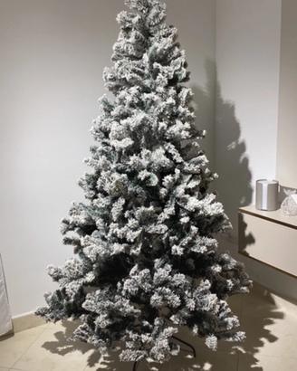 Albero innevato