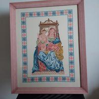 quadro ricamato a punto croce