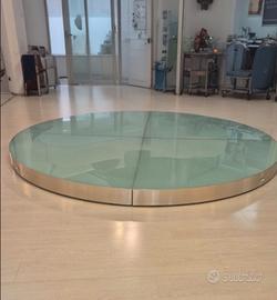 Pedana diametro 316 cm vetro  e metallo