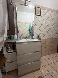 Monile bagno con lavandino e specchio incluso