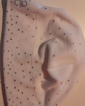 Cappellino bianco con strass