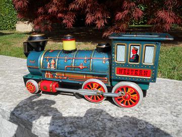 Treno In Latta Western Trade Mark Modern Toys Made