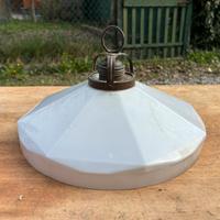 Lampadario in vetro opalino