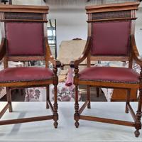 COPPIA DI POLTRONCINE ECLETTICHE DEI PRIMI 900