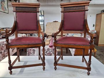COPPIA DI POLTRONCINE ECLETTICHE DEI PRIMI 900