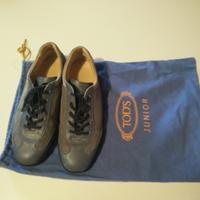 Scarpe Todds blu in pelle e tela n. 25
