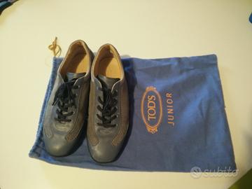 Scarpe Todds blu in pelle e tela n. 25