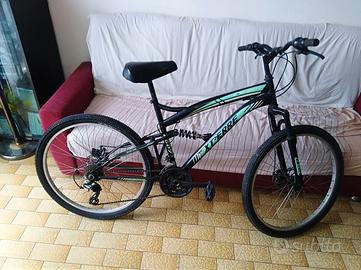 bici mountain bike ragazzo nera verde xt erre
