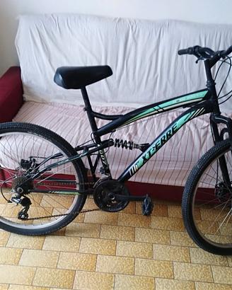 bici mountain bike ragazzo nera verde xt erre